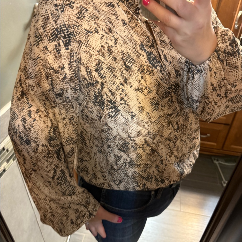 Women's Snake Print Top